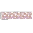 thumbnail image 3 of Ambesonne Floral Silhouettes Fabric by the Yard Upholstery, Bicolored Blooms, 1 Yard, Mauve Pastel Yellow, 3 of 5