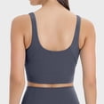 thumbnail image 5 of Tank Top for Women Round Neck Backless Summer Casual Tank Top Basic Womens Cami Dark Gray L, 5 of 6