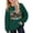 B564 Dark Green, variant on Likimi Toddler Child Girls Halloween Sweatshirts Hallowmas Letter Print Crew Neck Sweatshirt For Girls Long Sleeve Everyday Wear Fashion Pullover Size 2-3 Years