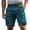 Dark Blue, variant on Cargo Pants for Men Slim Fit Elastic Hiking Shorts Summer Above Knee Outdoor Cargo Shorts Multi Pockets Pull On Pants(No Belt)