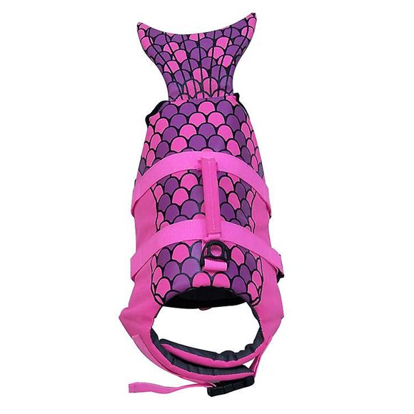 LLC Strong Buoyancy Shark Dog Life Vest for Small Dogs with Anti-Rip and Rescue Handle