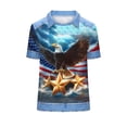 thumbnail image 7 of successthop Independence Day T Shirt Women Flags Plus Size Summer Shirts Festival Top Crewneck Short Sleeve Clothes XL, 7 of 7