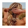 thumbnail image 5 of Pinzas para el pelo con ácido acético para mujer, pinzas para el pelo sencillas, tocado elegante a la moda, textura de mármol, pinzas para el pelo en blanco y negro, 5 of 5
