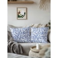 thumbnail image 3 of Outdoor Pillows Waterproof, Blue Botanical Bedding Throw Pillows with Insert for Couch Sofa Bed, Spring Summer Leaf Watercolor 16x16 Inch Pillowcases Decorative Camping Patio Pillow Set of 2, 3 of 8