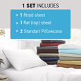 thumbnail image 6 of Super Soft Bamboo Bed Sheet Sets, 1800 Thread Count, Hypoallergenic and Machine-Washable, Gray 4 Piece Set, 6 of 7