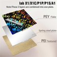 thumbnail image 5 of PEY PEI Build Plate for Bambu-Lab X1/X1C/X1E/P1P/P1S/A1 3D Printer,A, 5 of 5