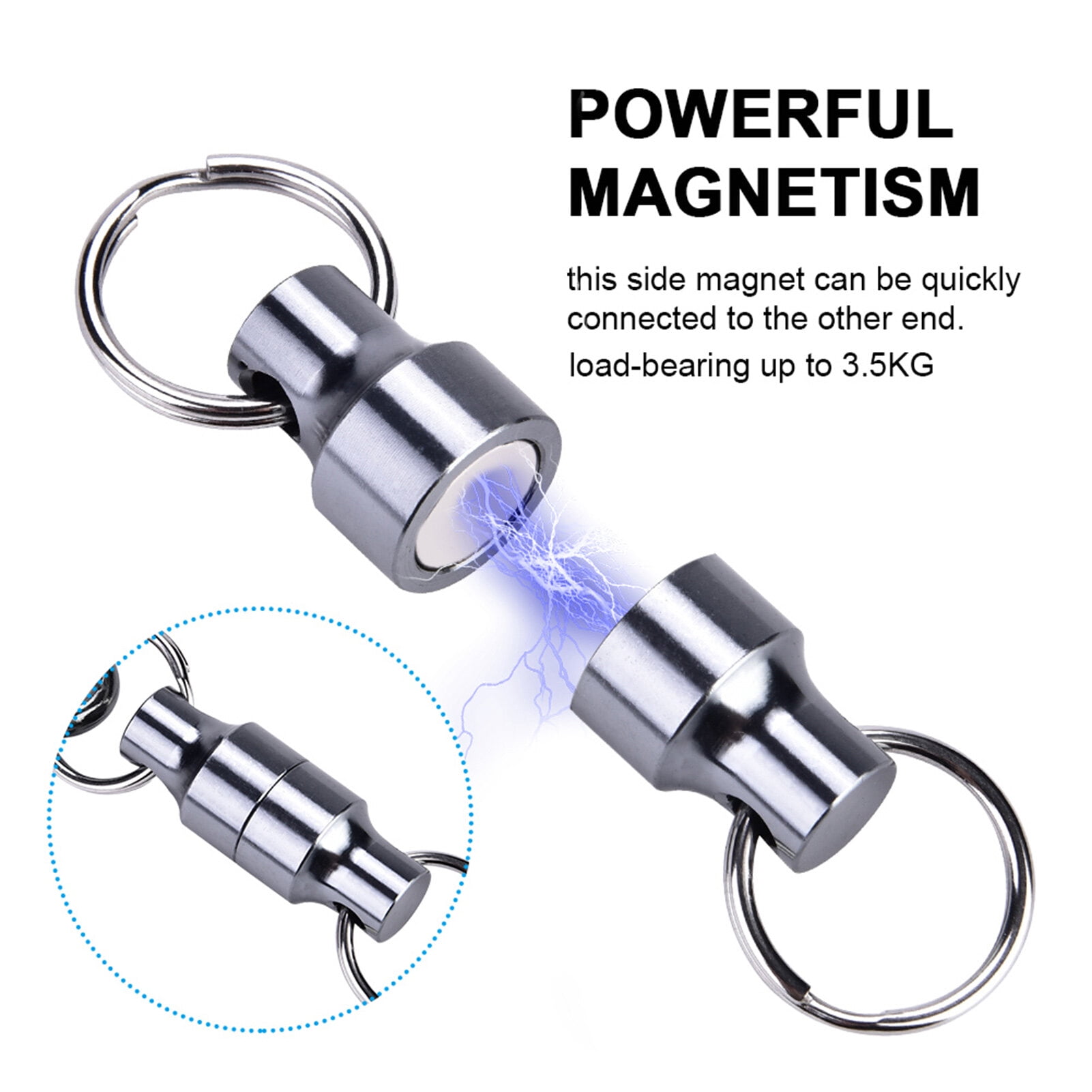 Aimant mousqueton Clip magnétique Filet de pêche en métal Support de