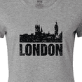 thumbnail image 4 of Inktastic London England City Skyline with Grunge Women's T-Shirt, 4 of 5