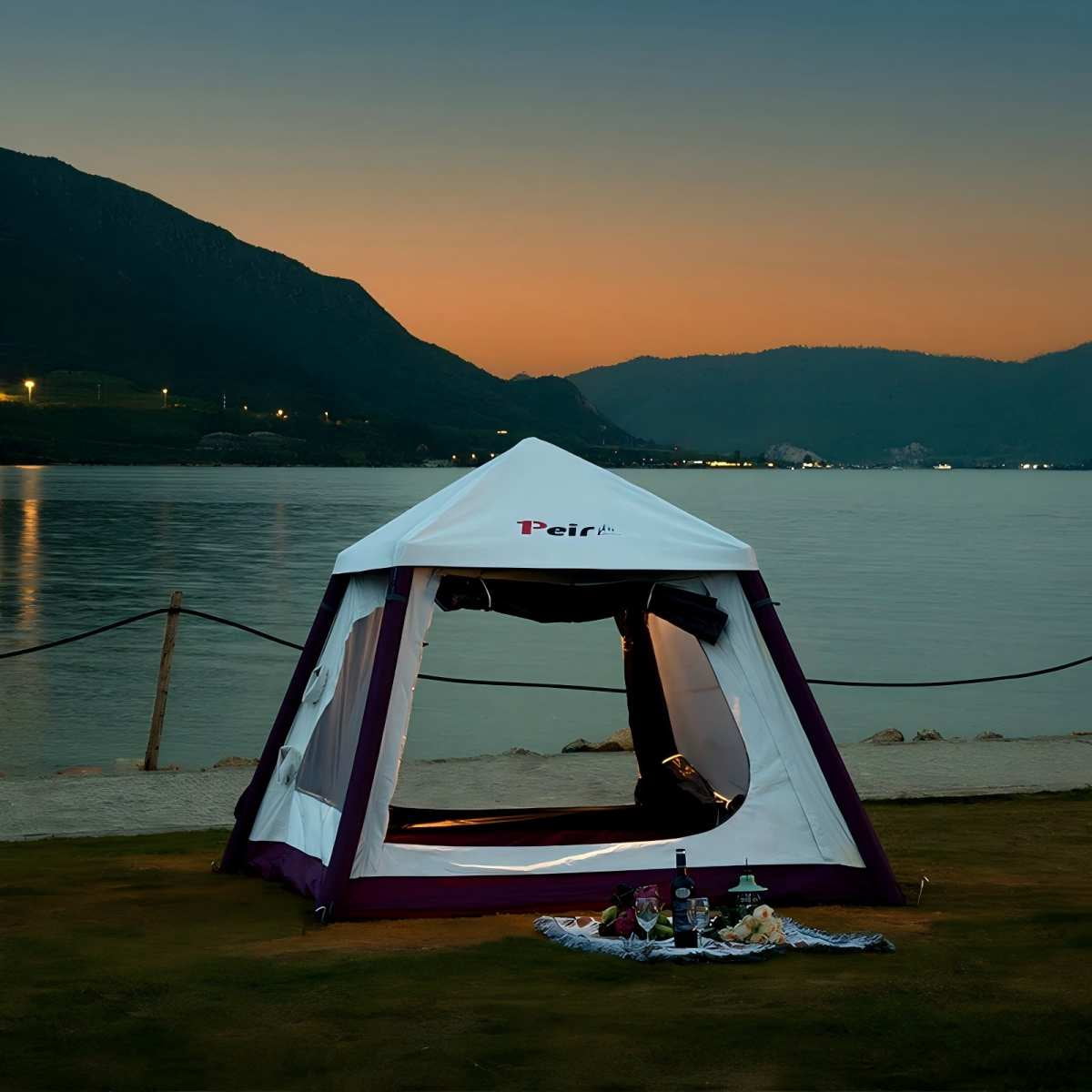 Mini Inflatable Tent for Guesthouses: Light-Blocking, Ventilated, and Mosquito-Proof