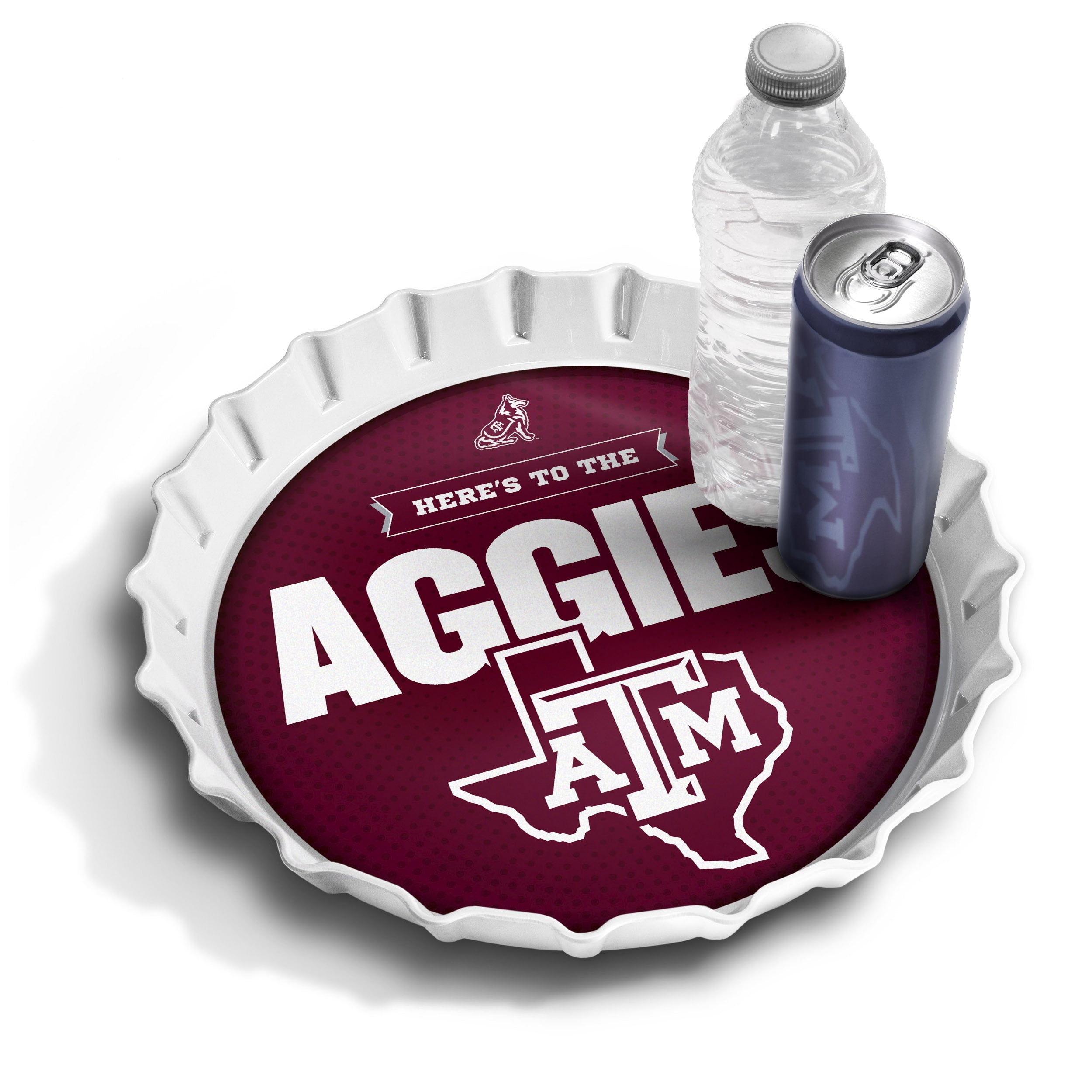 YouTheFan NCAA Texas A&M Aggies Bottle Cap Serving Tray