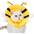 thumbnail image 2 of Bee Shape Dog Cat Recovery Collar Stop Licking Collar Suitable for Bath Grooming Dog Soft Neck Ring Protective Supplies Large, 2 of 5