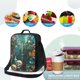 thumbnail image 4 of Balery Baroque Floral Still Life Caja de Almuerzo y Bolsa de Almuerzo para Hombres y Mujeres, Bolsa de Almuerzo Reutilizable con Gran Capacidad, Bolsa de Almuerzo Aislada, 4 of 7