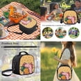 thumbnail image 6 of Bulopur Tropical Kids 17 Inch Backpack Set 4 PCS Tropical Pineapple Capybara Print School Bookbag with Lunch Bag, Water Bottle Sleeve and Pencil Case for Toddlers, 6 of 8