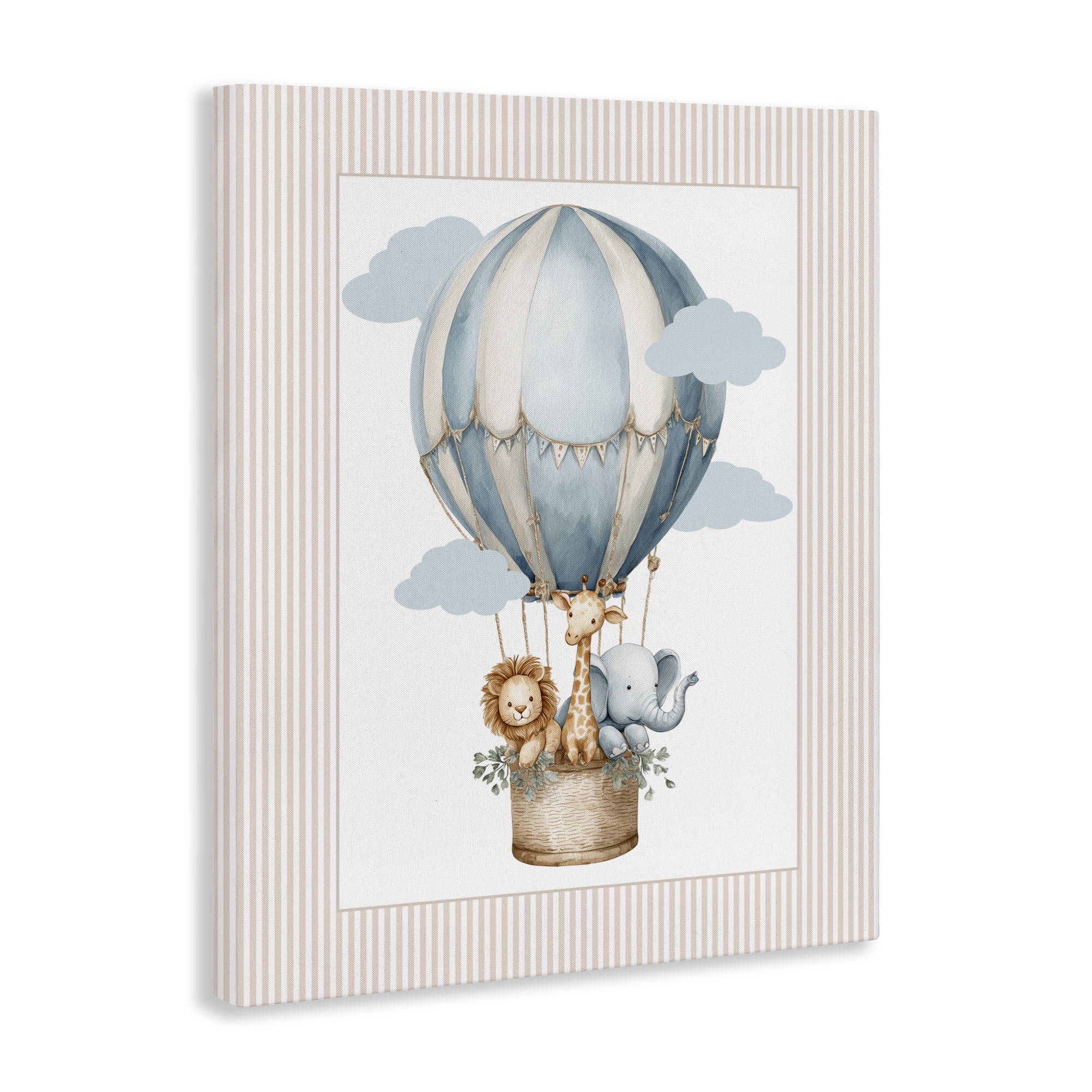 Stupell Industries Hot Air Balloon Animals Canvas Wall Art, design by Christine Simpson Art