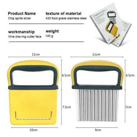 

Potato Cutter Chip French Fries Maker Peeler Cut Dough Fruit Vegetable Kitchen Accessories Tools Knife Chopper Crinkle Wavy Slicer