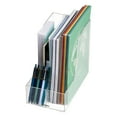 thumbnail image 5 of Mind Reader Vertical File Storage, Desktop Organizer, Magazine Holder, 6"L x 11"W x 9.75"H, Clear, 5 of 8