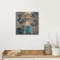 thumbnail image 5 of Luxe Metal Art 'Raku Bowl And Vase' by Margaret Hughlock, Metal Wall Art, 12"x12", 5 of 9