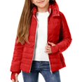 thumbnail image 2 of Abrigo de invierno cálido con capucha para niños, chaqueta ligera y gruesa acolchada de algodón, abrigo para niños, 2 of 9