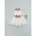 thumbnail image 4 of ITFABS Little Girl?s Sequin Bow Embroidered Short Sleeve Formal Dress, 4 of 8