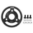 thumbnail image 2 of RC Steel Spur Gear, Stable Rolling Power Handling Capacity Robust 48P Steel Spur Gear Black Light Weight For 1/10 RC Car, 2 of 8