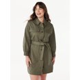 thumbnail image 5 of Free Assembly Women's Belted Utility Mini Dress with Long Sleeves, Sizes XS-XXL, 5 of 7