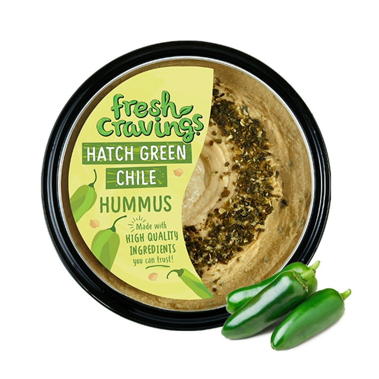 Fresh Cravings Hatch Green Chile Hummus Dip, 10oz, Gluten