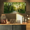 thumbnail image 2 of Designart Evening in Green Forest Canvas Wall Art, 2 of 4