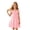 Pink, variant on Girls Off Shoulder Strapless Waist Cute A Line Banquet Formal Gown for Tweens and Teens Solid Color Party Dress Red 120