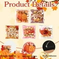 thumbnail image 3 of 100 Pcs Self Adhesive Thanksgiving Gift Treat Bags, Plastic Cellophane Pumpkin Candy Snack Goodie Ziplock Bag Bulk for Fall Thanksgivings Autumn Party Favors Supplies, 3 of 7