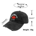 thumbnail image 2 of Visors Up Canada Hat Washed Distressed Baseball Cap Funny Washed Cap One Size Baseball Caps, 2 of 3