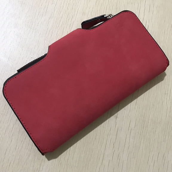 WRISTBIQUE Red Wallet Triple Folded Pu 1Pcs