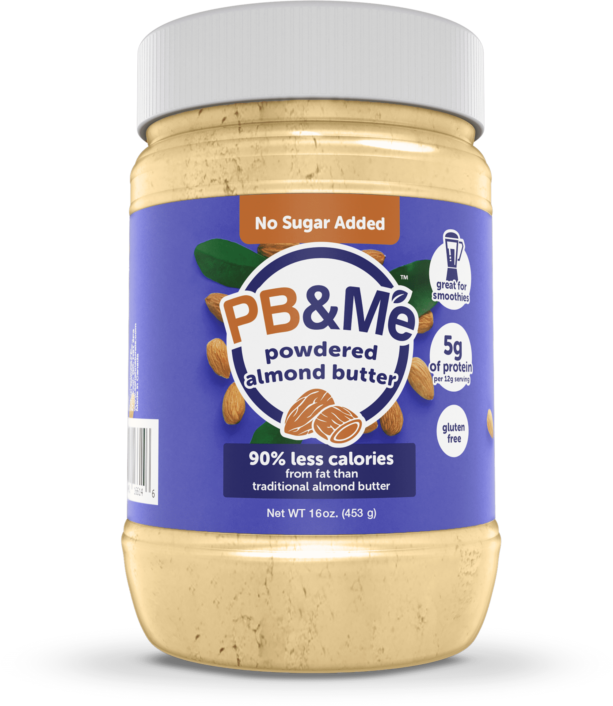 PB&Me Powdered Almond Butter No Sugar Added 1LB