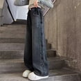 thumbnail image 7 of BOOMNY Girls Baggy Jeans Wide Leg Jeans for Girl Trendy Embroidery Y2K Elastic Waist Denim Pants With Pocket, 7 of 7