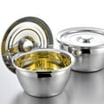 thumbnail image 4 of Milisten Kitchen Condiment Basin Stainless Steel Holding Salad Silver 1 Set 11.71X11.71X5.78in, 4 of 8