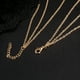 thumbnail image 5 of GOOHOCHY Collar de múltiples capas de la cadena de la manera del collar del punto y de la línea para la mujer - Oro, 5 of 6