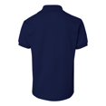 thumbnail image 2 of Hanes Cotton-Blend Jersey Polo (054Y) Navy, XS, 2 of 4