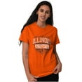 thumbnail image 3 of Illinois Student Pride Gameday Cool Men's Graphic T Shirt Tees Brisco Brands X, 3 of 6