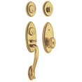 thumbnail image 1 of Baldwin 853450032DC Landon Two Point Double Cylinder Tubular Handleset, Lifetime Brass, 1 of 1