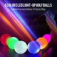 thumbnail image 2 of LED Light up Golf Balls, Glow in the Dark Night Golf Balls - Multi Colors of Blue, Orange, Red, White, Green,  - Pack of 6, 2 of 6