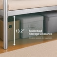 thumbnail image 5 of PARPOOS Bunk Bed Twin over Twin, Metal Twin Bunk Beds for Teens with 2 Ladders & Full Length Guardrails,  Can Be Divided into 2 Twin Beds, Silver, 5 of 8