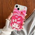 thumbnail image 1 of Funda de silicona suave kuromi My Melody para iPhone 14 Pro Max 13 12 11 Pro Mini XR XS X 8 7 6 6S Plus SE 2020, funda trasera transparente de TPU xuanjing  unisex, 1 of 2