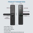 thumbnail image 4 of Door Lock, Office Door Lock Key Keypad Indoor Door Lock Key Keypad Office Lock Pad Office Wyan Siuke, 4 of 7