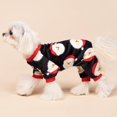 thumbnail image 2 of Pijama para perro Fitwarm con forro polar de Papá Noel, talla S, 2 of 7