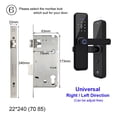thumbnail image 2 of Tuya Door Locks Biometric Fingerprint Locker Hotel Smart Entry Home Handle App Unlock Digital Intelligent Lock ,More Secure, 2 of 7