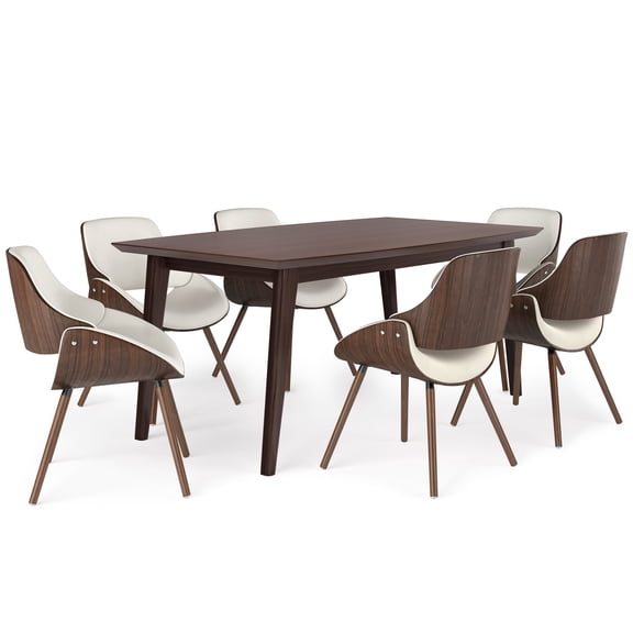 Simpli Home Malden / Draper 7-Piece Dining Set