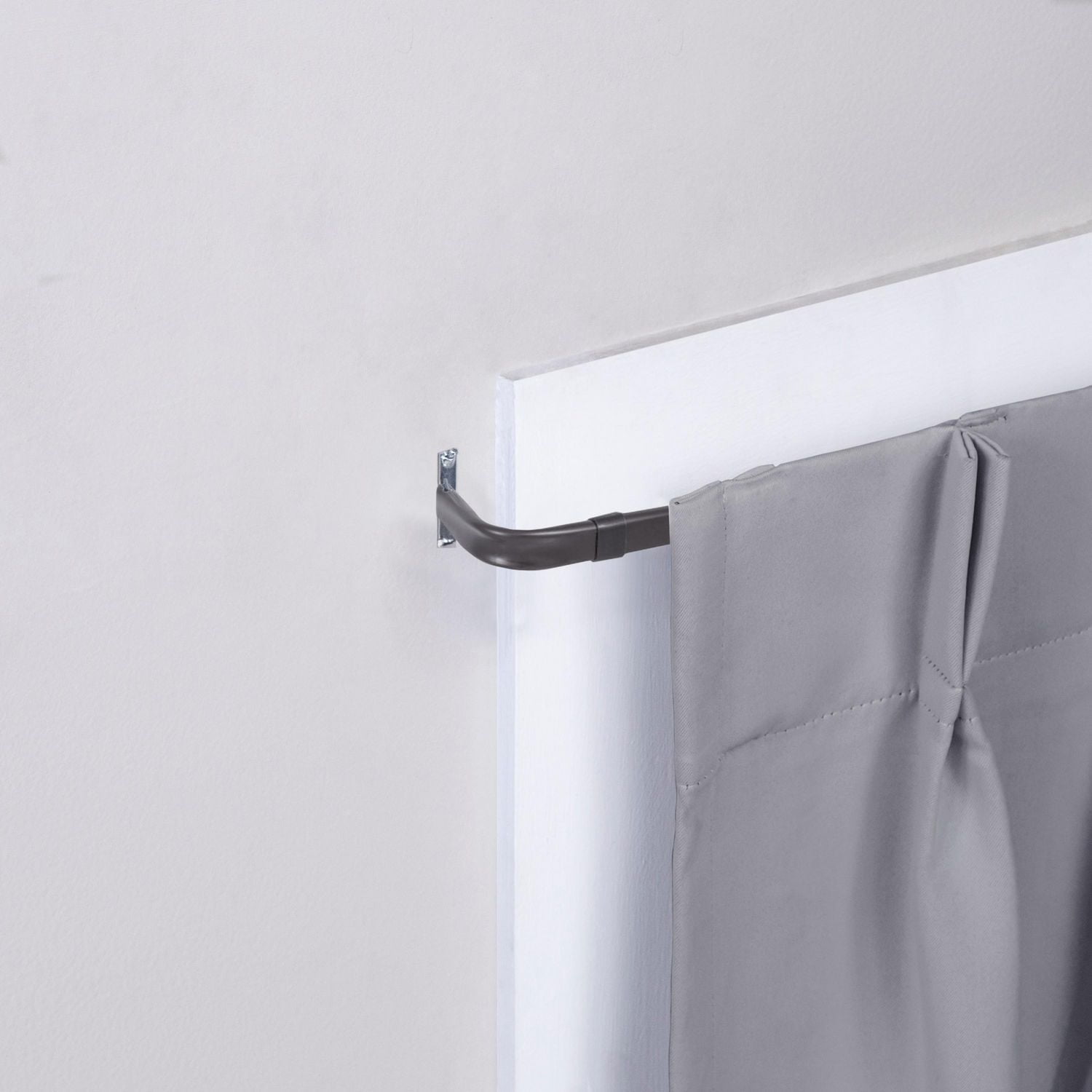 Lunar tringle à rideaux basique Fast Fit à installation facile En plusieurs couleurs