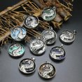 thumbnail image 2 of Natural Round Crystal Chinese Dragon Pendant Stone Jewelry Healing Reiki Gift, 2 of 5