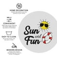 thumbnail image 4 of Disketp Sun And Fun Funny Coasters,6 Pcs Leather Coasters With Holder, Perfect Housewarming Hostess Gifts,Protect Furniture From Water Marks Scratch And Damage, 4 of 9