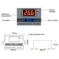 thumbnail image 3 of Controlador de temperatura LED Digital para incubadora, termostato con interruptor de calefacción y refrigeración, Sensor NTC, 10A, 12V, 24V, 220V, CA, XH-W3001/W3002, 3 of 4