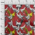 thumbnail image 2 of oneOone Cotton Cambric Red Fabric Rooster Cock Craft Projects Decor Fabric Printed By The Yard 42 Inch Wide-22, 2 of 6
